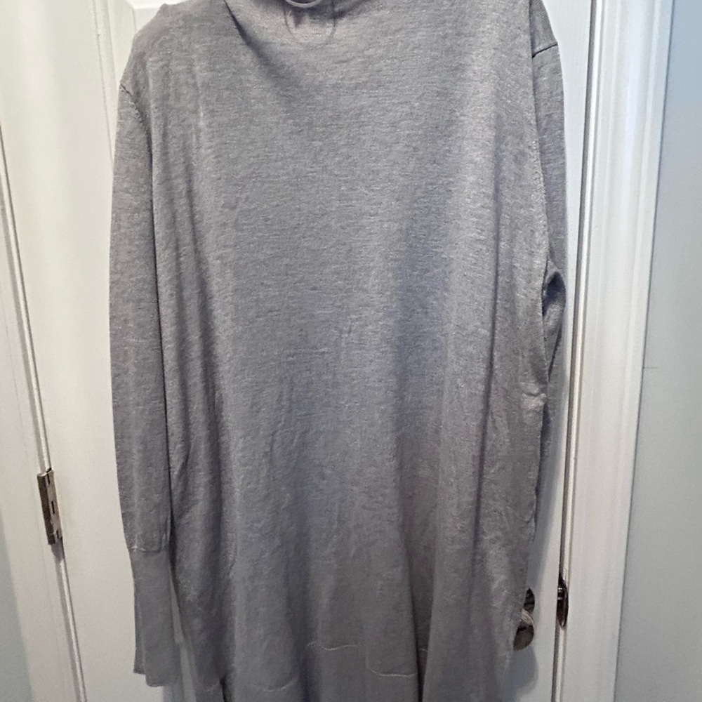 Nine West Heather Gray Open-Front Cardigan - Picture 3 of 3
